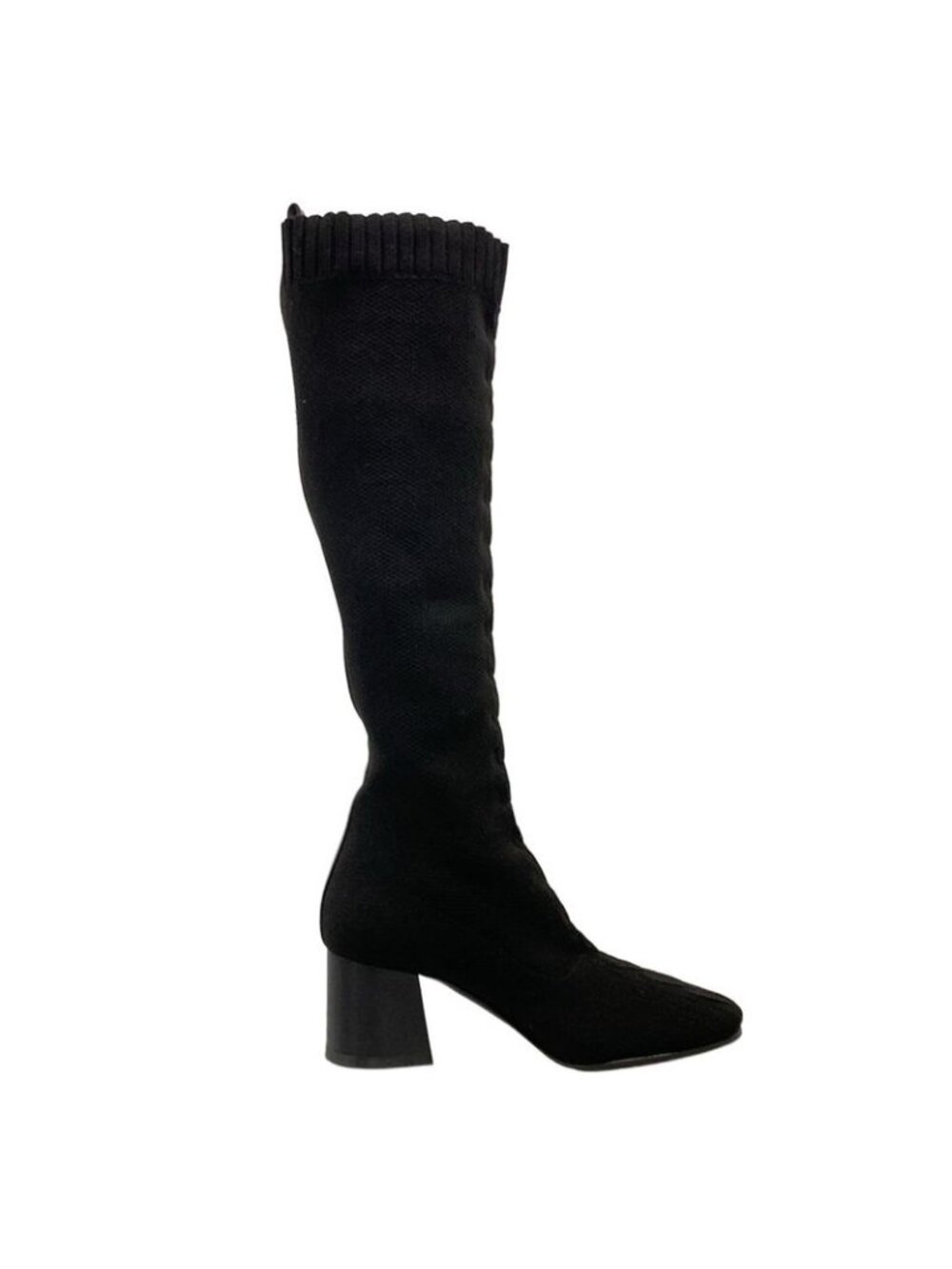 Hermes Long Boots 36.5 Fontaine 60 Black Leather - Picture 2 of 11